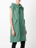 long zipped gilet