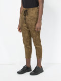 floral embroidered track trousers