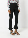kick flare soft trousers