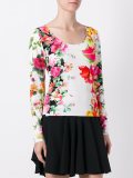 floral print knitted top