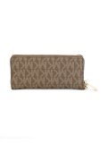 monogram zip purse 