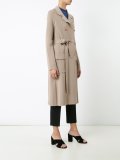 double breasted knit trenchcoat