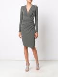 wrap effect dress