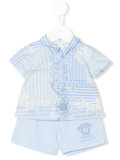 printed short set