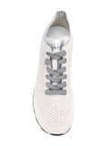 perforated lace-up trainers