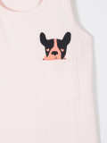 dog print tank top