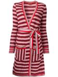 zig-zag belted cardi-coat