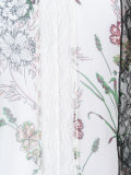 蕾丝细节印花衬衫