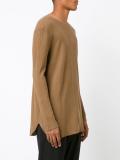 boat neck longsleeved T-shirt