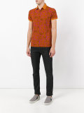 paisley print polo shirt