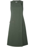 dislocated fastening sleeveless dress