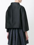 boxy funnel neck jacket