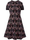 heart and dagger print dress