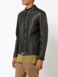 banded collar jacket