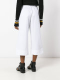 high-waisted cropped trousers