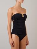 bandeau draped swimsuit