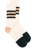 stripe panel socks