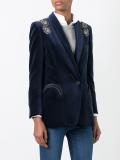 embellished velvet blazer
