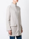 zipped short coat 