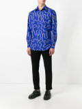 waves print shirt