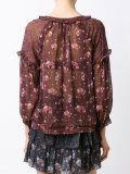 printed peasant blouse 