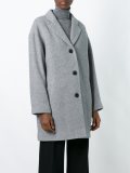 single breasted oversized coat