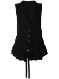 ruffled trim waistcoat  