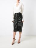 panelled midi skirt