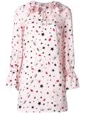 stars print shift dress