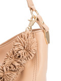 pompom strap shoulder bag