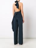 deep halterneck jumpsuit