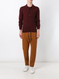 chest pocket knitted polo shirt