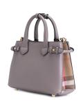 checked side tote