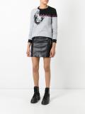 embellished lion sweatshirt 