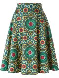 printed full midi skirt