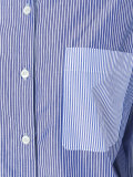 striped chest pocket shirt