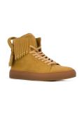 '125MM' fringed high-top sneakers