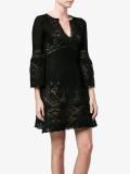 crochet V-neck dress