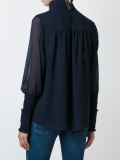 smocked detail blouse 