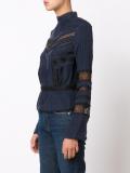 lace insert blouse
