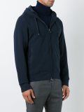 two-way zipped hoodie