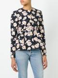 floral print peplum jacket