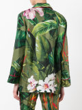 floral lace-up pyjama top