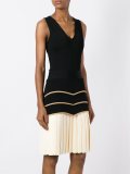 drop waist pleated dress