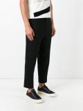 drop-crotch cropped trousers