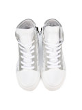 logo print hi-top sneakers