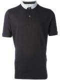 contrast collar polo shirt