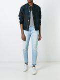 distressed cropped jeans
