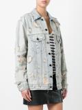 distressed denim jacket