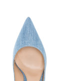 Anna denim slingback pumps 